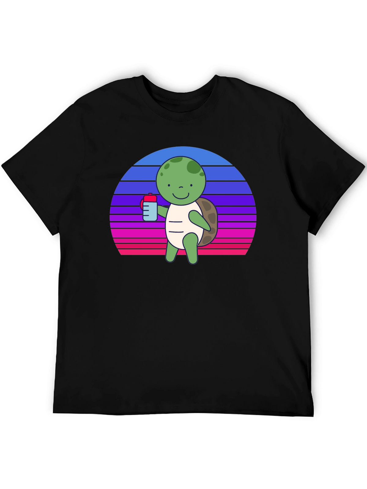 Turtle Sipping Sunset Tee