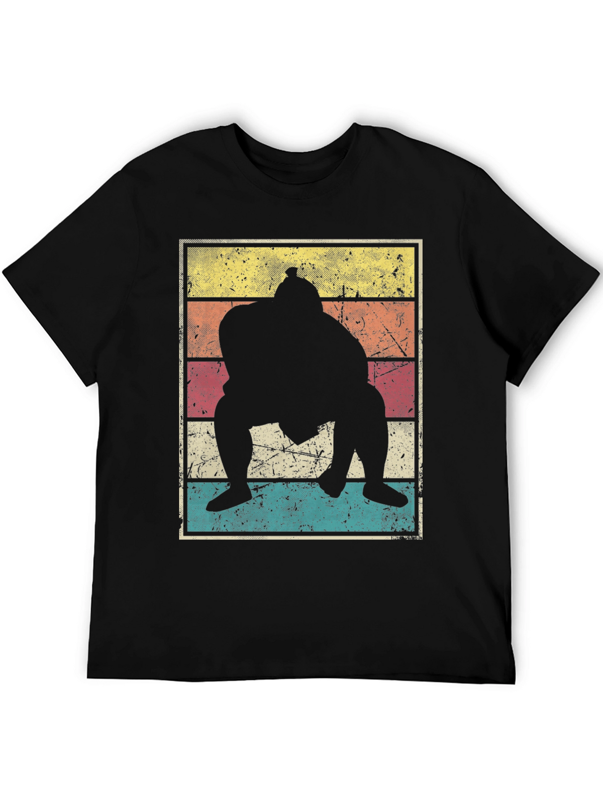 Retro Sumo Wrestler Graphic Tee
