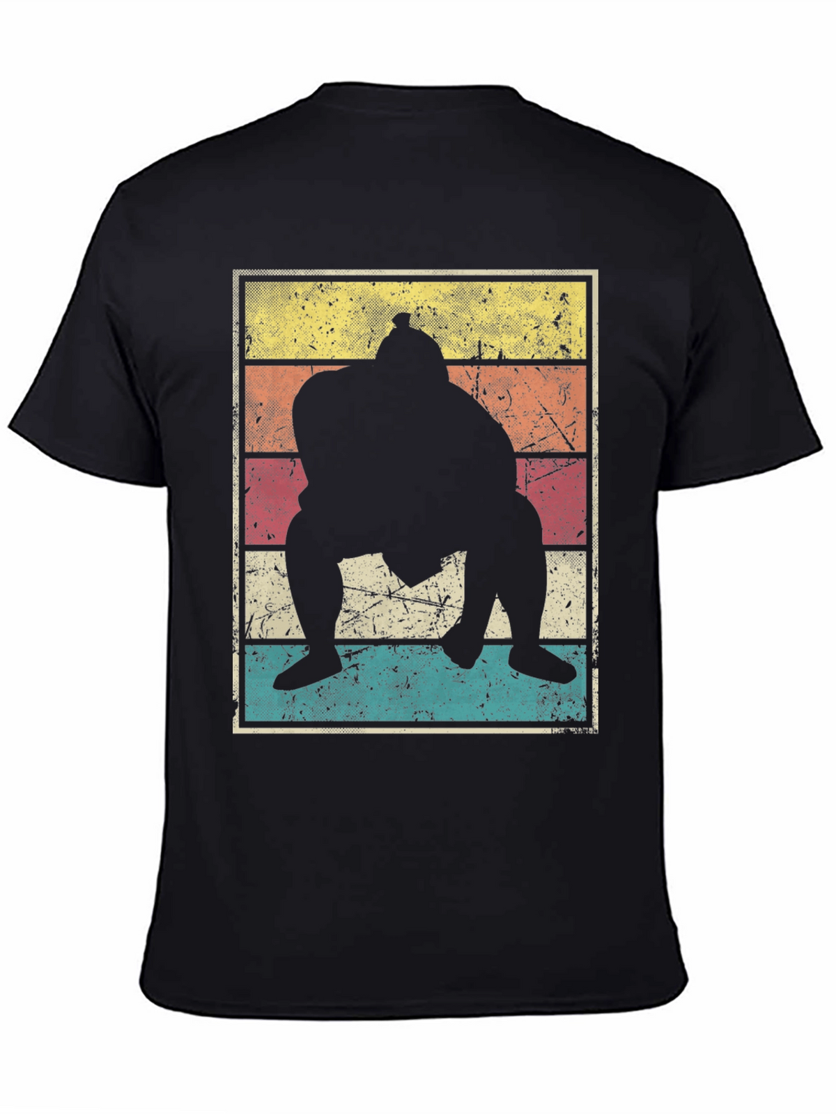 Retro Sumo Wrestler Graphic Tee