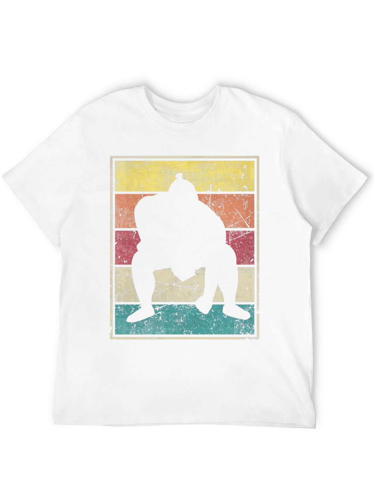 Retro Sumo Wrestler Graphic Tee