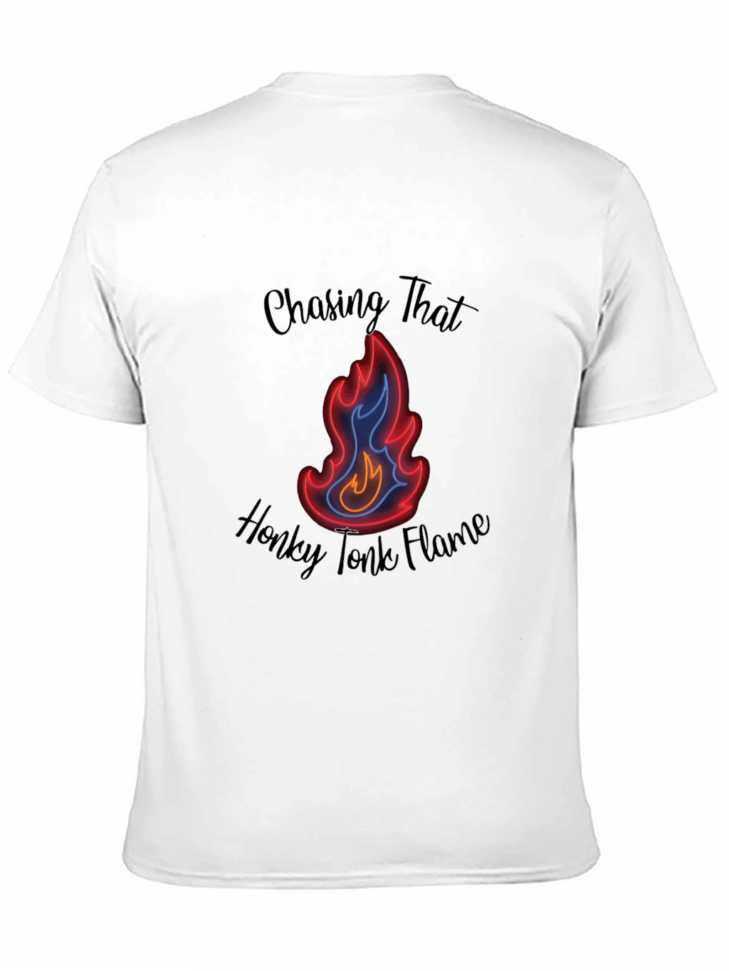 Chasing That Honky Tonk Flame Black T-Shirt