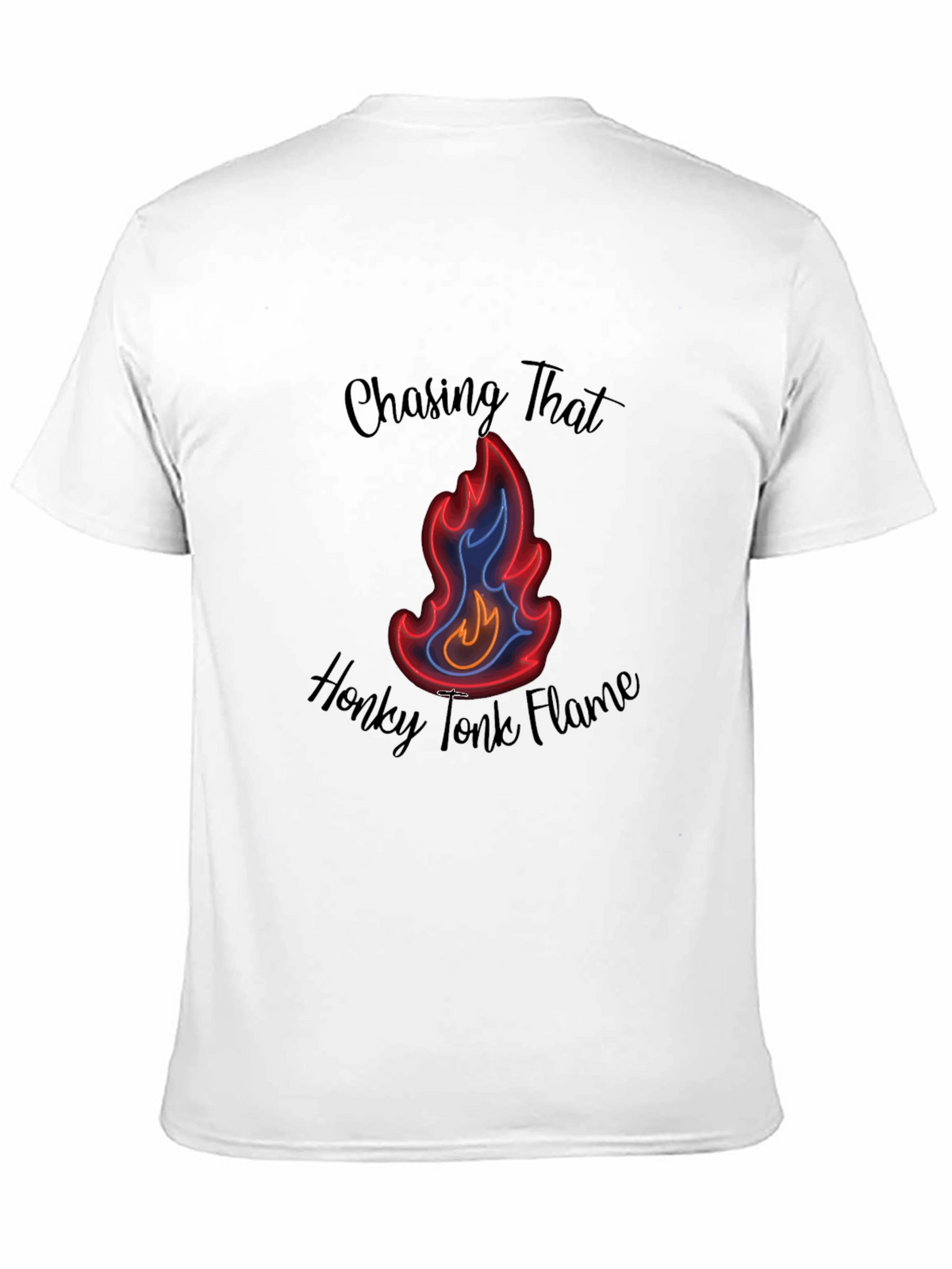 Chasing That Honky Tonk Flame Black T-Shirt
