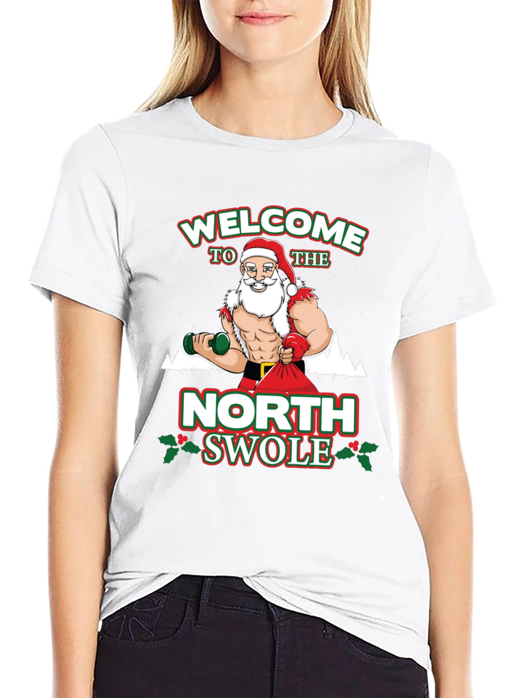Welcome To The North Swolle Christmas Graphic Tee