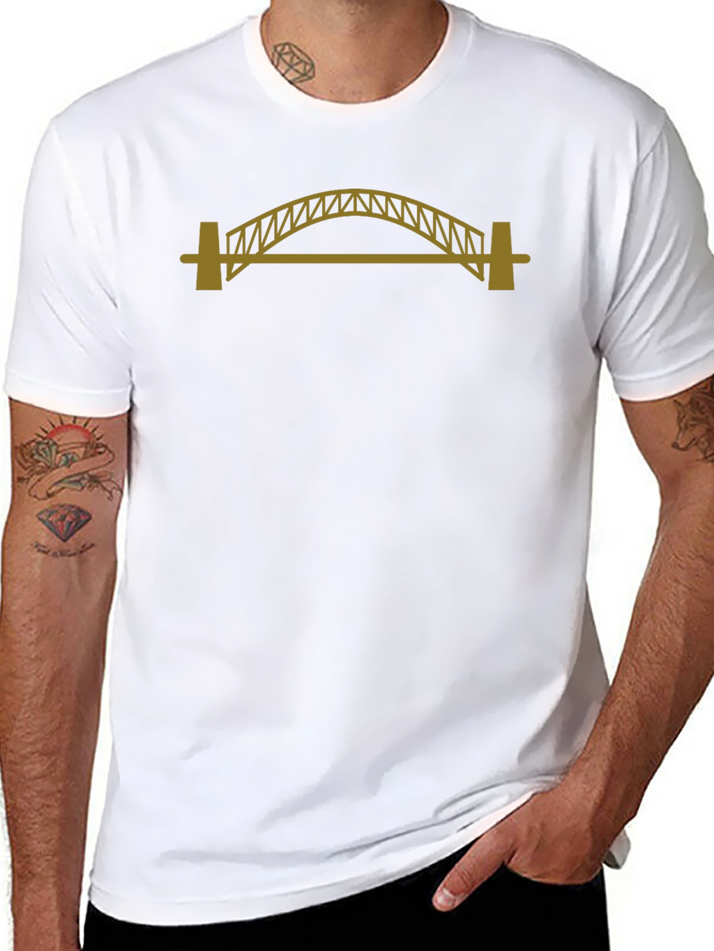 Sydney Harbour Bridge Graphic Tee - Classic Design