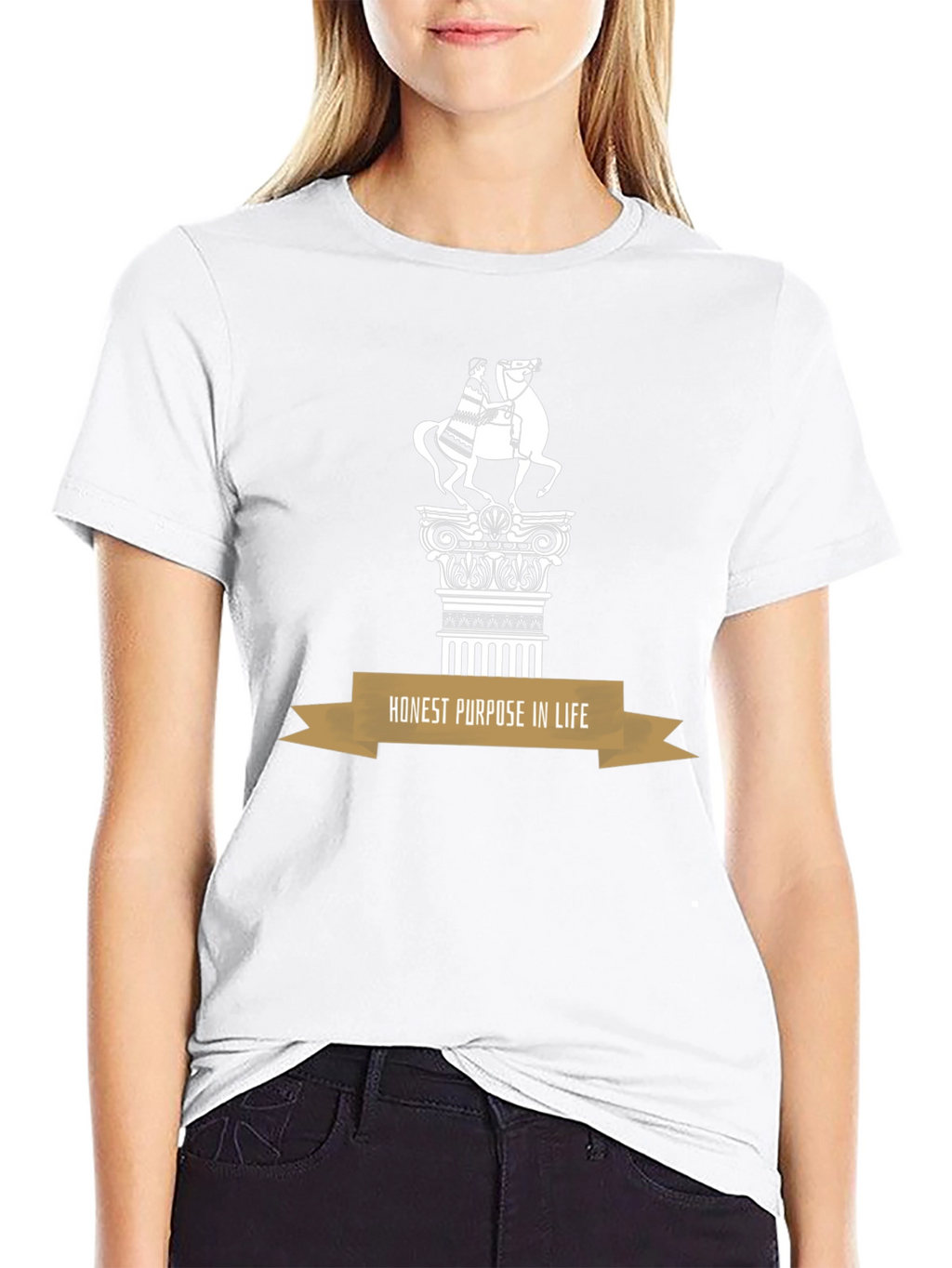 Statement T-Shirt: Honest Purpose in Life Design
