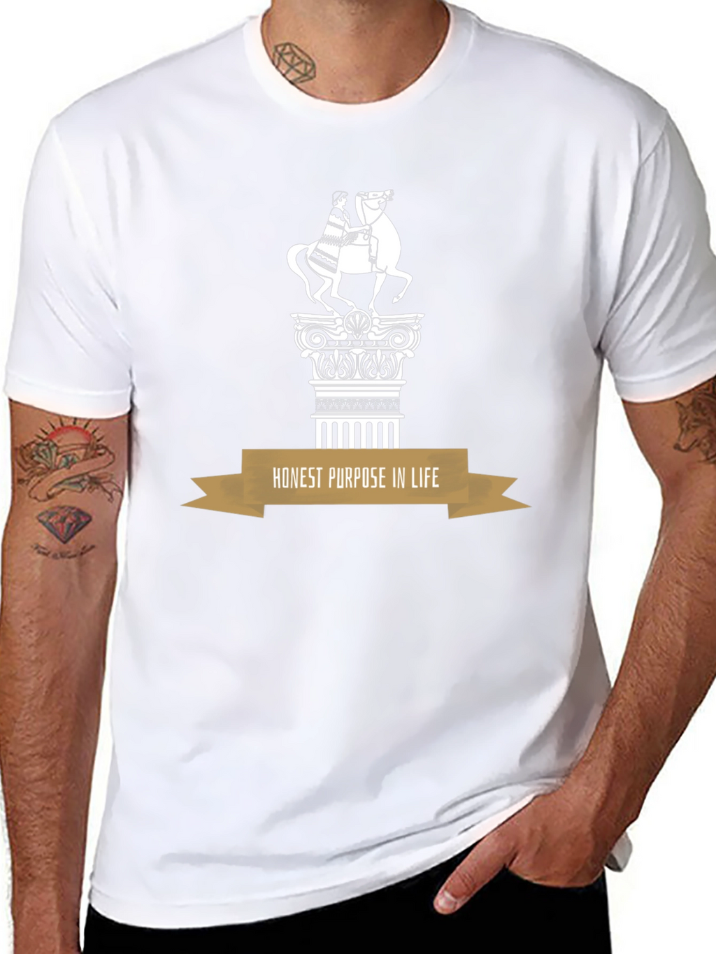 Statement T-Shirt: Honest Purpose in Life Design