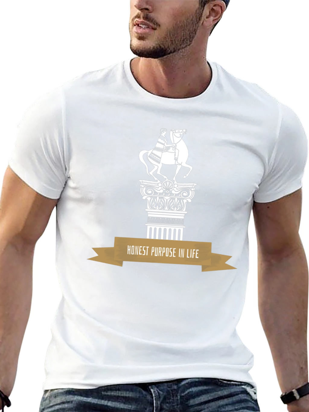 Statement T-Shirt: Honest Purpose in Life Design