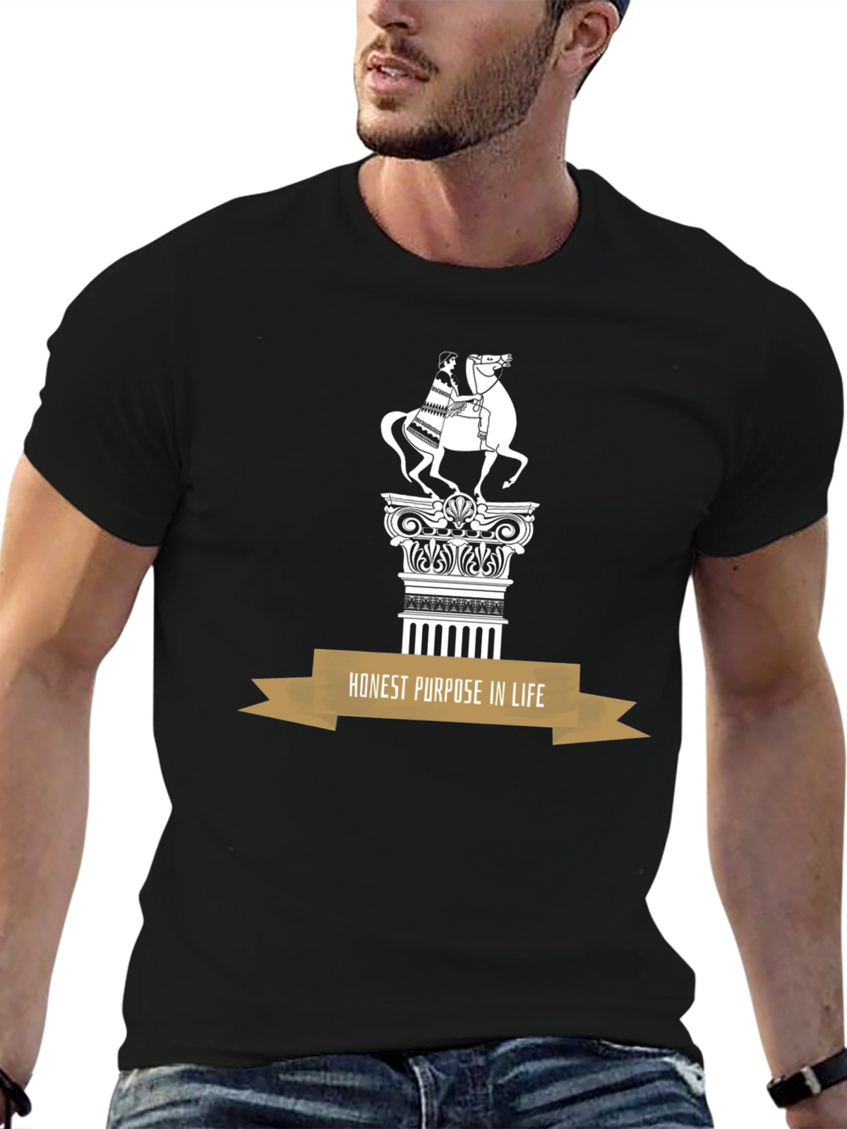 Statement T-Shirt: Honest Purpose in Life Design