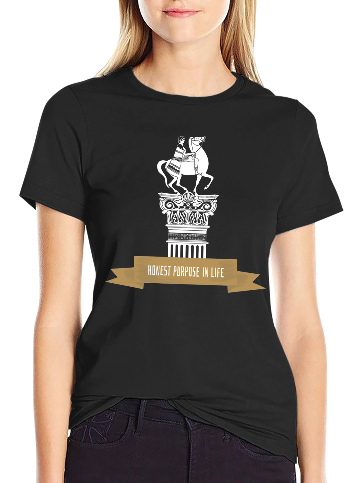 Statement T-Shirt: Honest Purpose in Life Design
