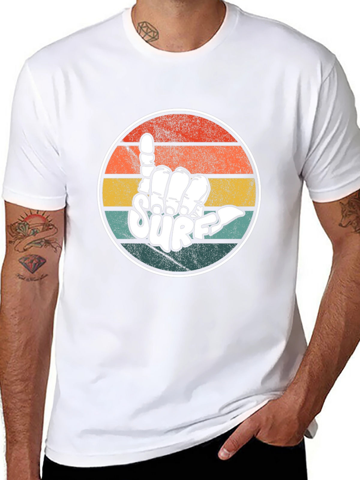 Retro Surf Hang Loose Graphic Tee