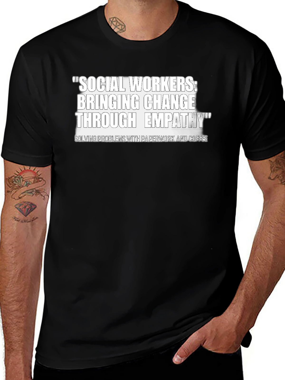 Social Workers Change Through Empathy T-Shirt