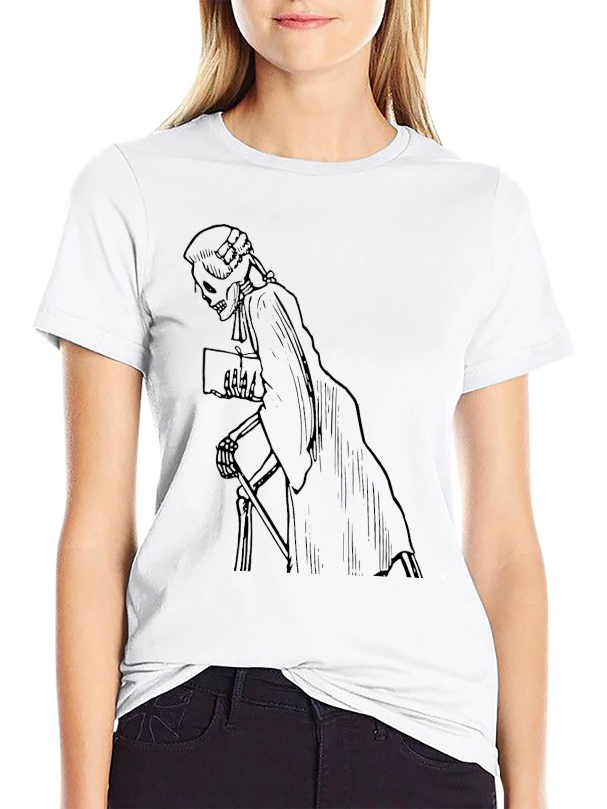 Grim Reaper Lawyer Black Graphic Tee