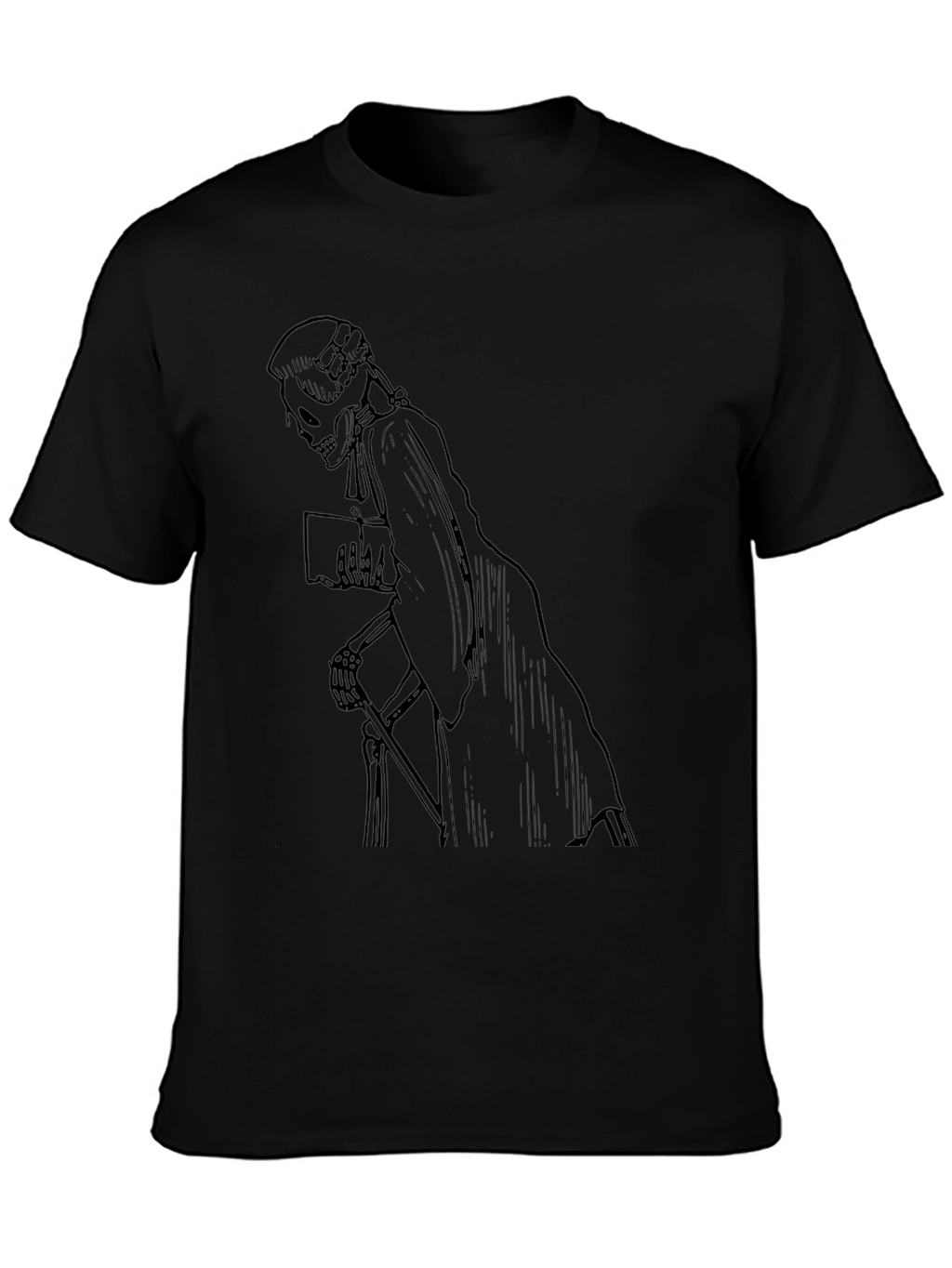 Grim Reaper Lawyer Black Graphic Tee