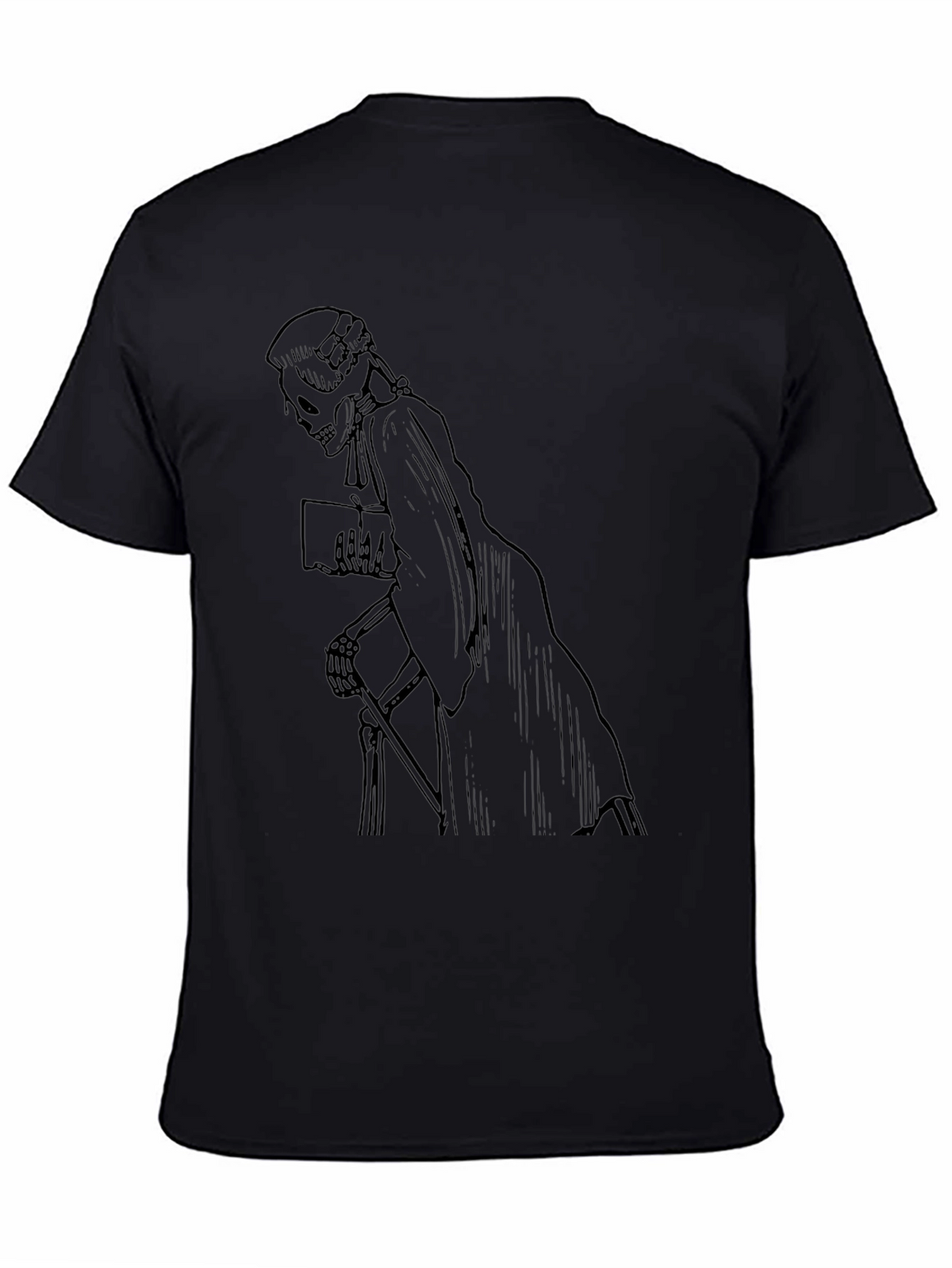 Grim Reaper Lawyer Black Graphic Tee
