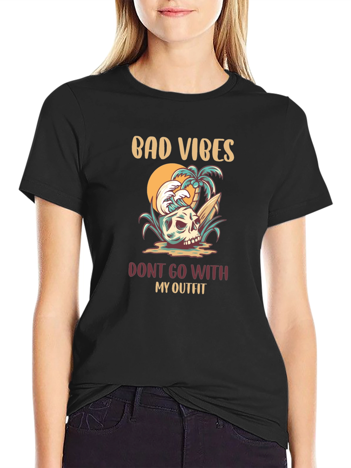 Bad Vibes Outfit Graphic T-Shirt