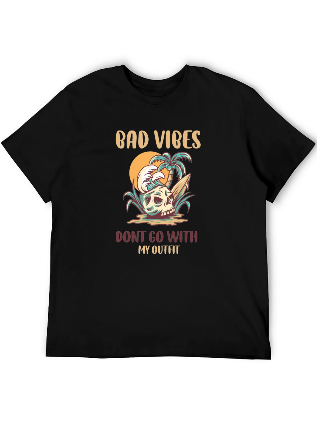 Bad Vibes Outfit Graphic T-Shirt