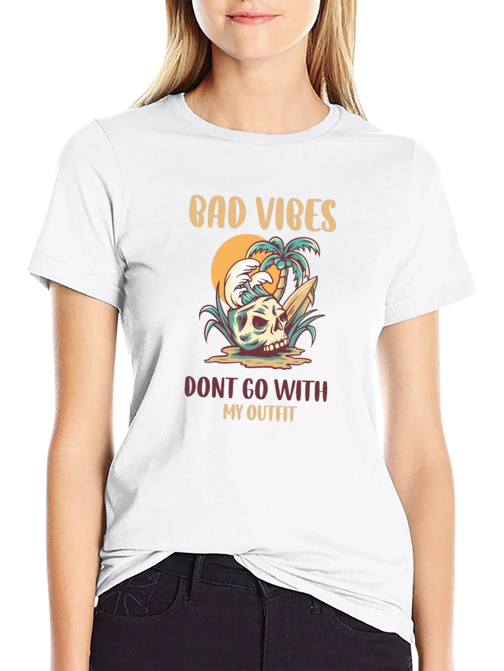 Bad Vibes Outfit Graphic T-Shirt