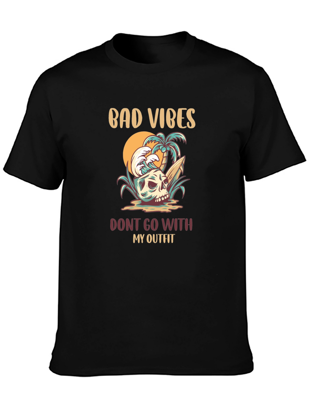 Bad Vibes Outfit Graphic T-Shirt