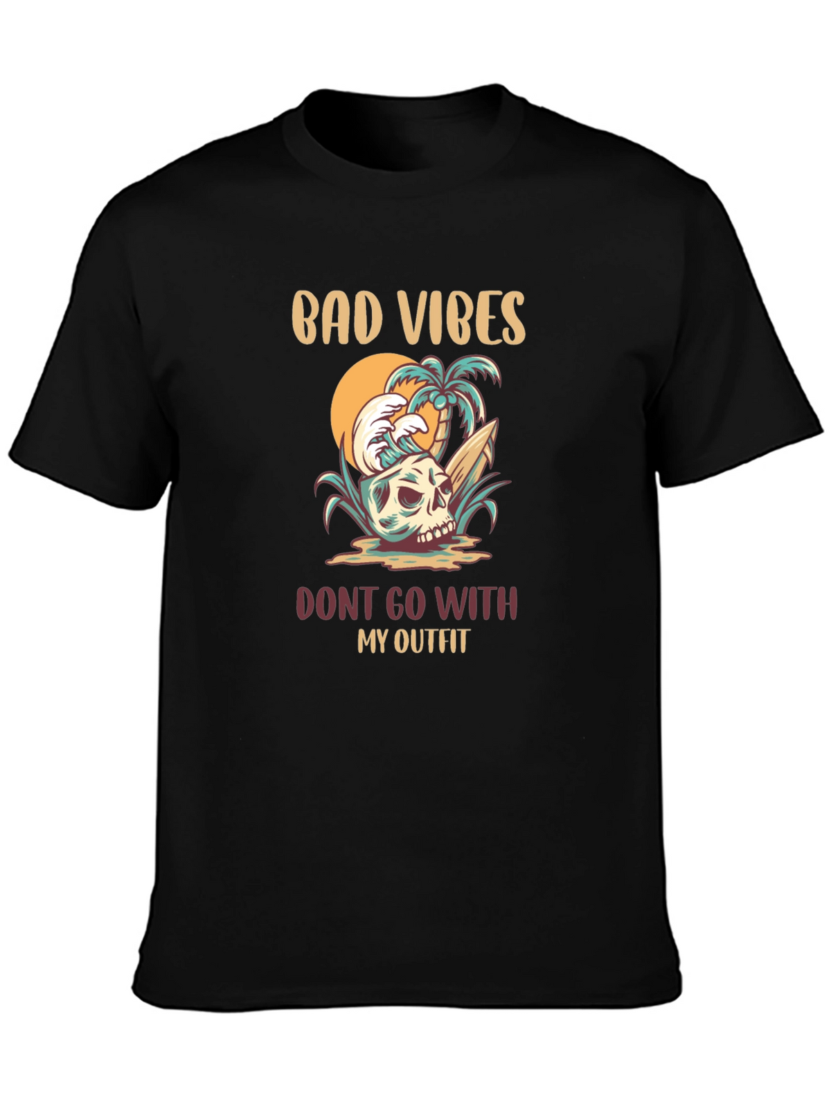 Bad Vibes Outfit Graphic T-Shirt
