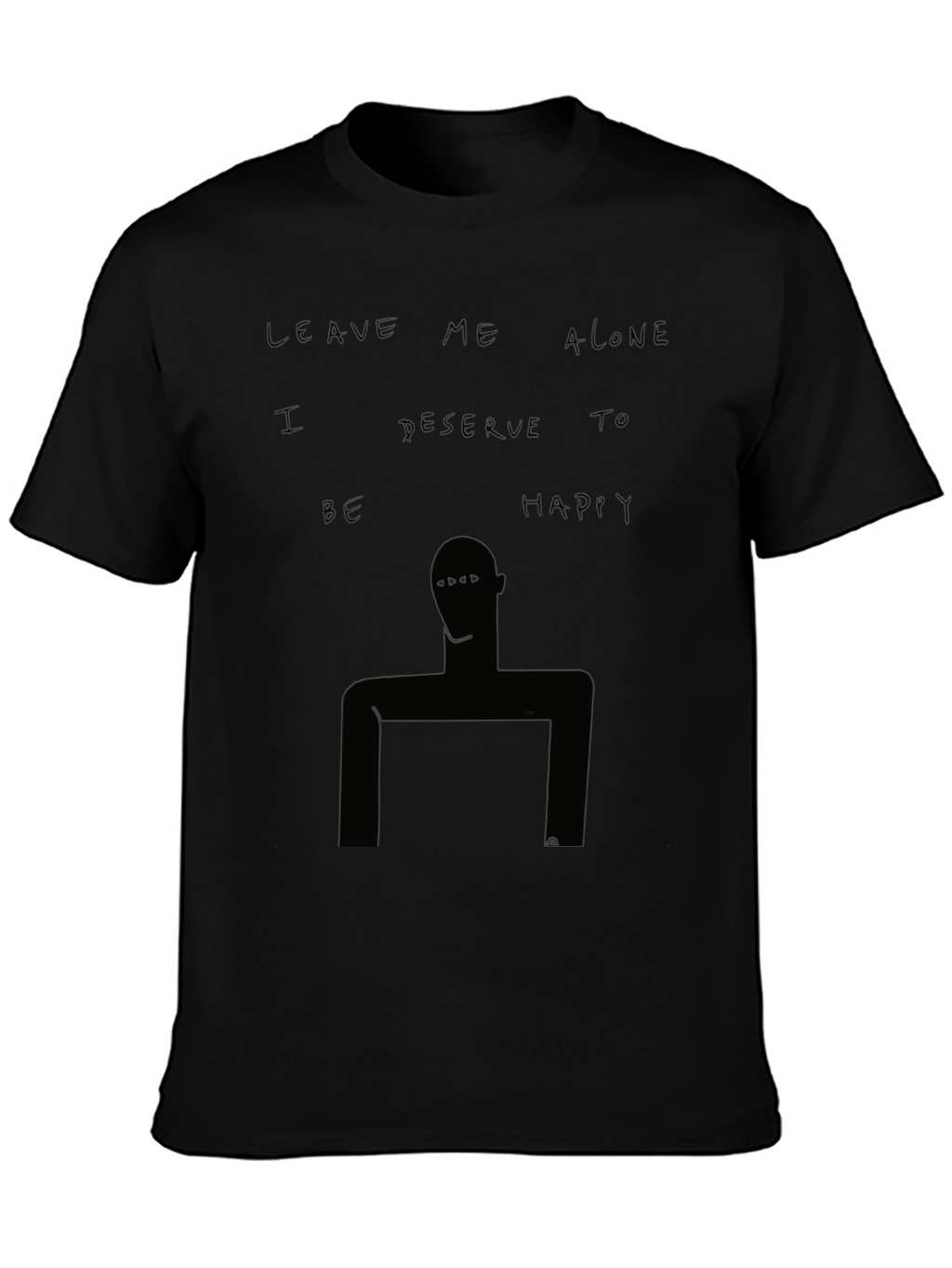 Unique Graphic Tee - Leave Me Alone