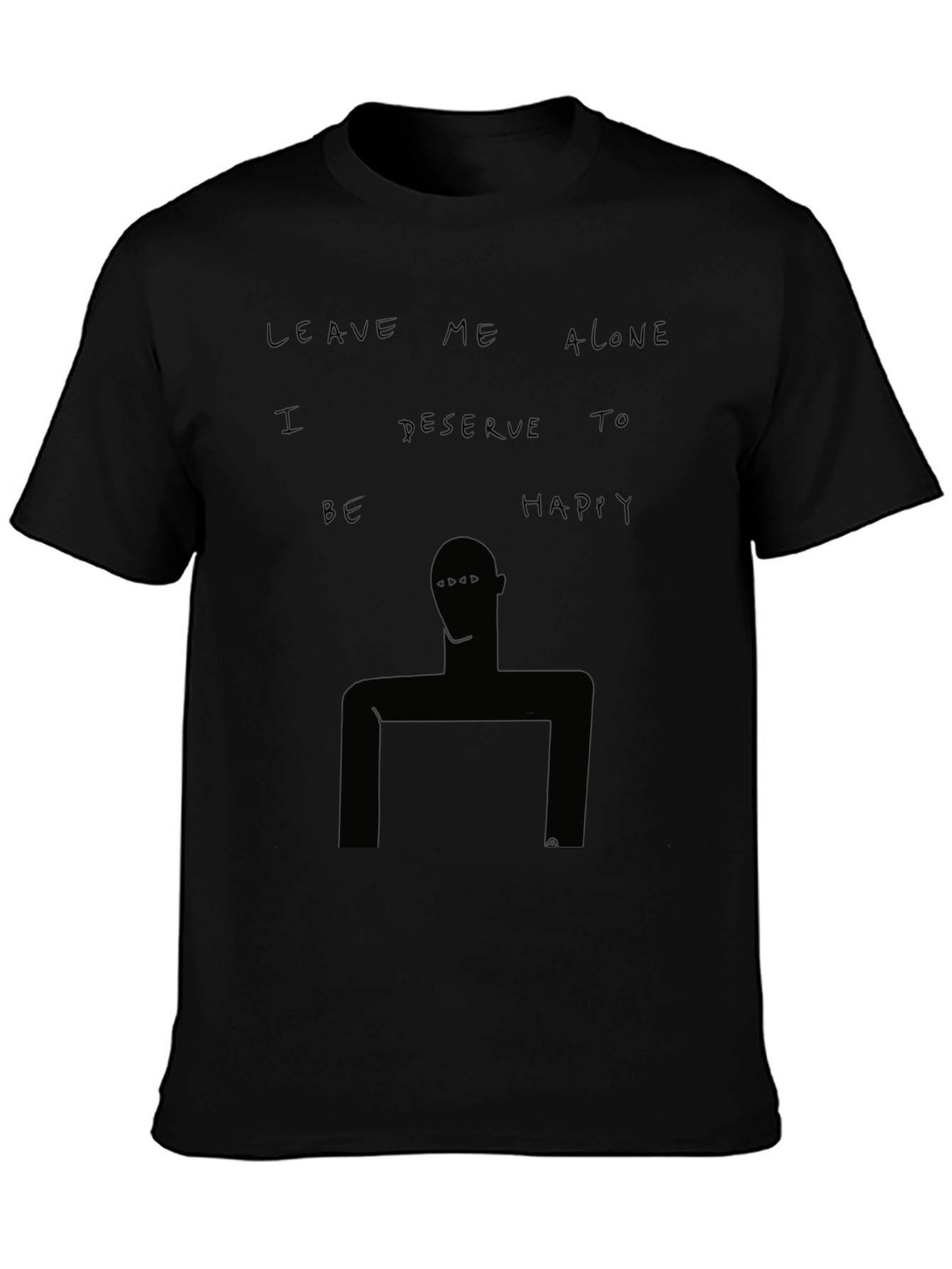 Unique Graphic Tee - Leave Me Alone