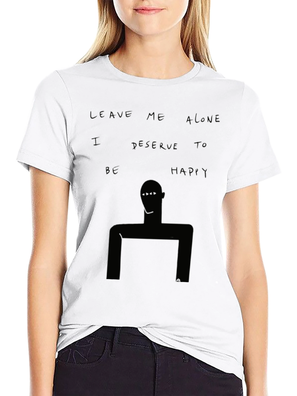 Unique Graphic Tee - Leave Me Alone