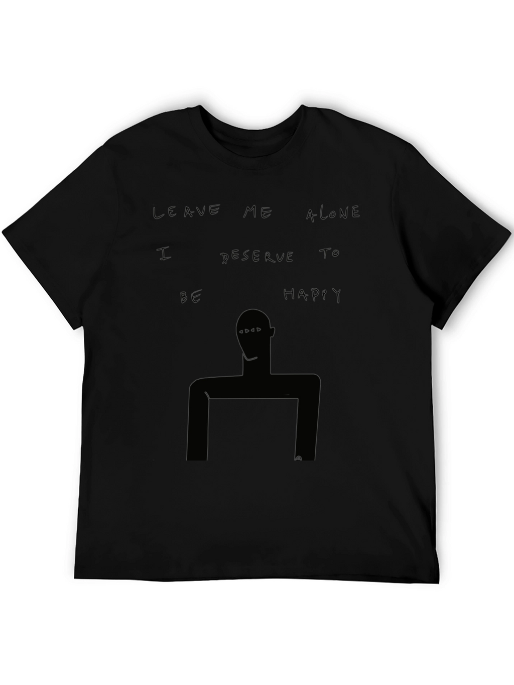Unique Graphic Tee - Leave Me Alone