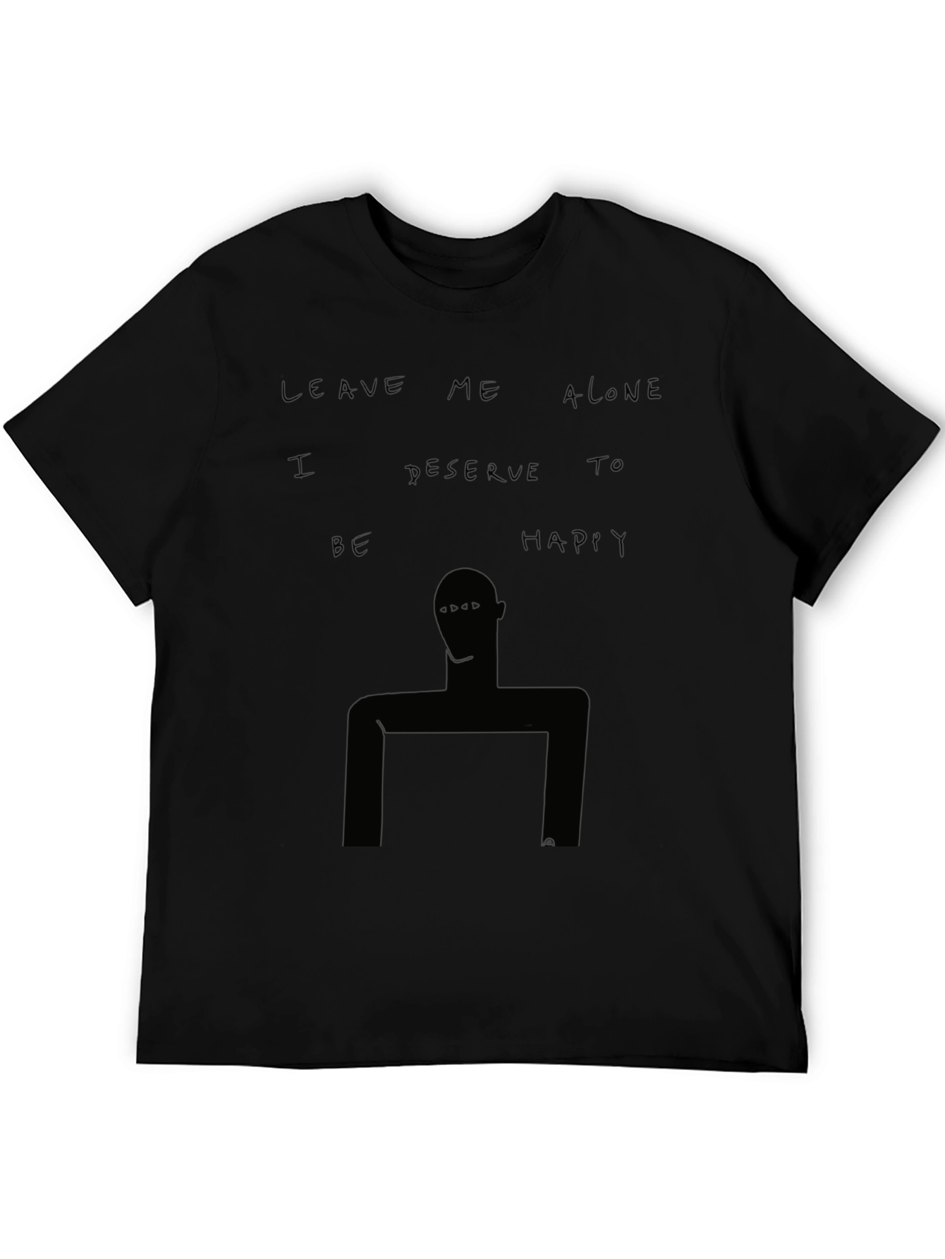 Unique Graphic Tee - Leave Me Alone