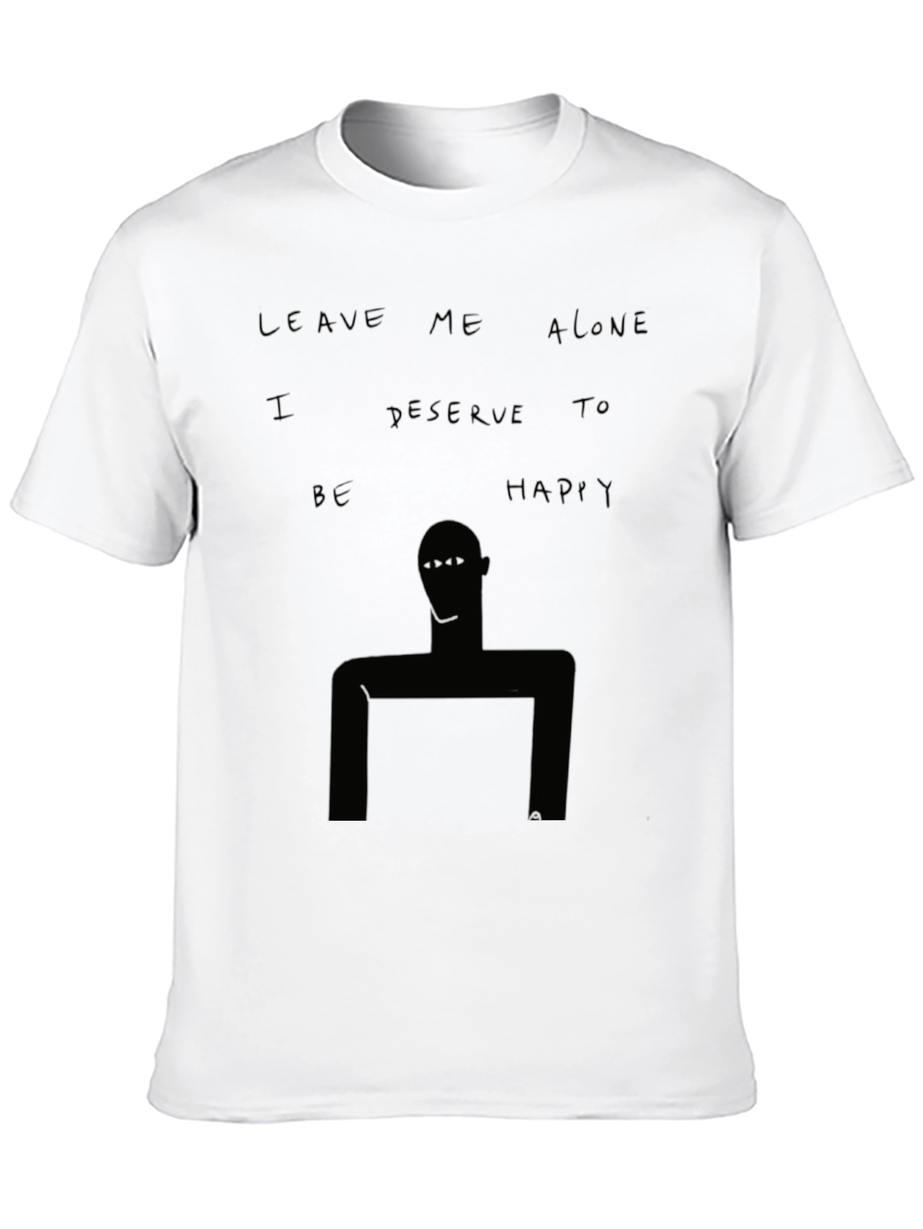 Unique Graphic Tee - Leave Me Alone