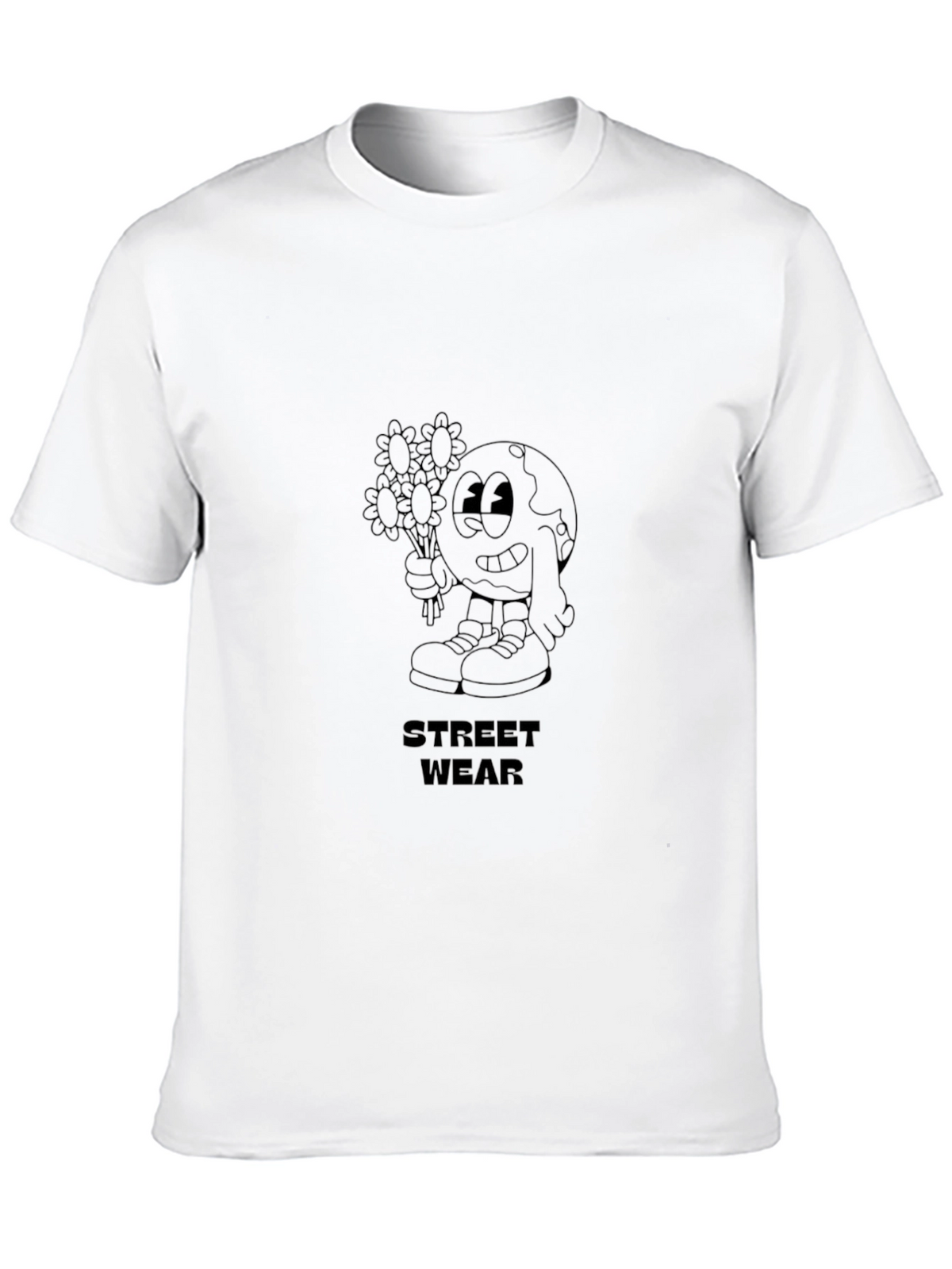 Street Wear Black Graphic Print T-Shirt