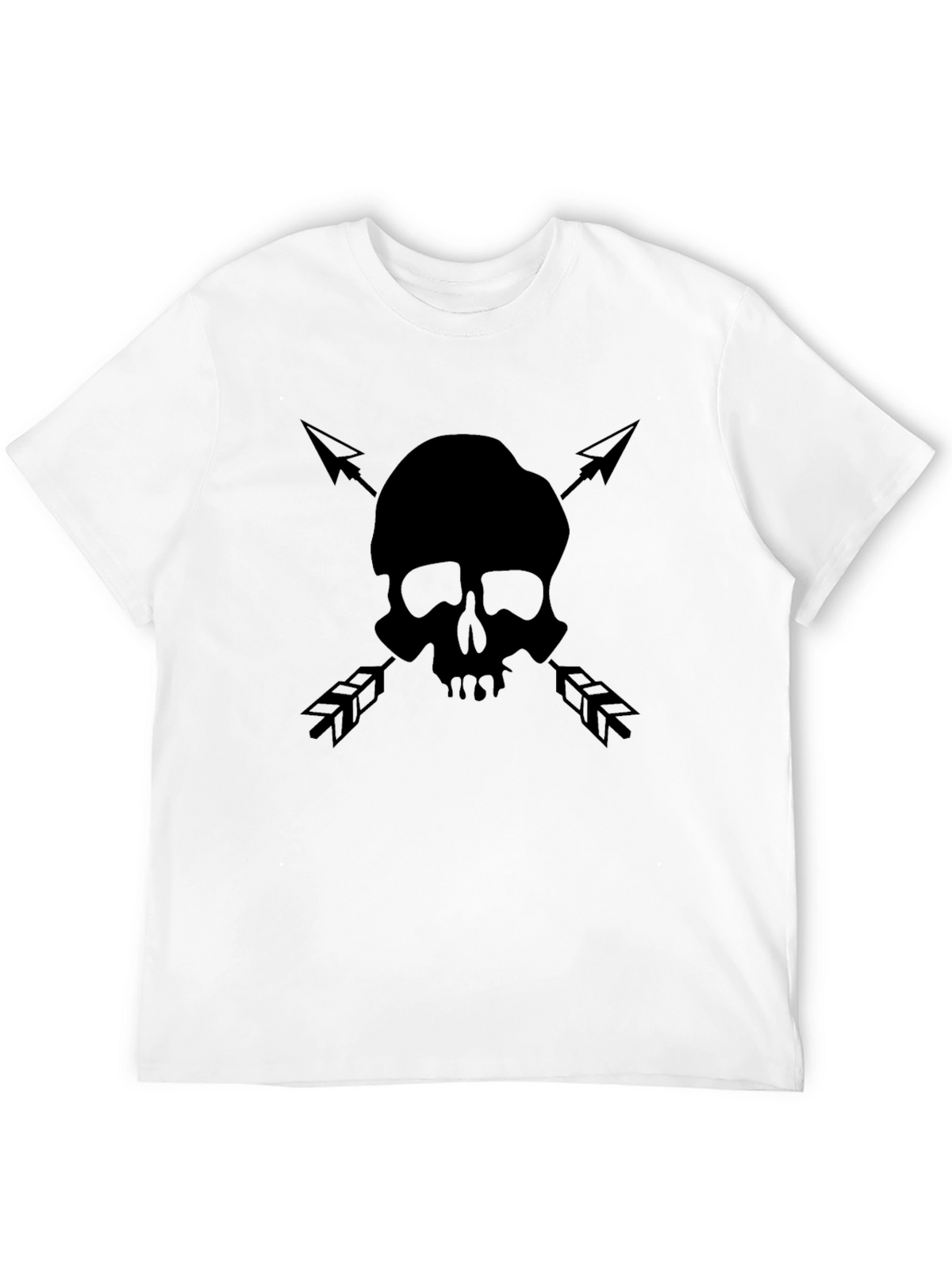 Skull & Arrow Graphic Tee - Black