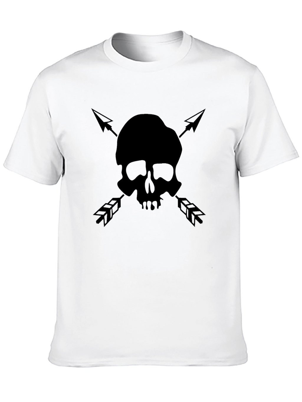 Skull & Arrow Graphic Tee - Black