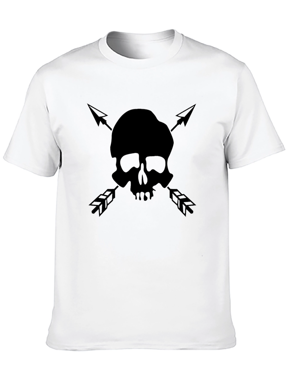 Skull & Arrow Graphic Tee - Black