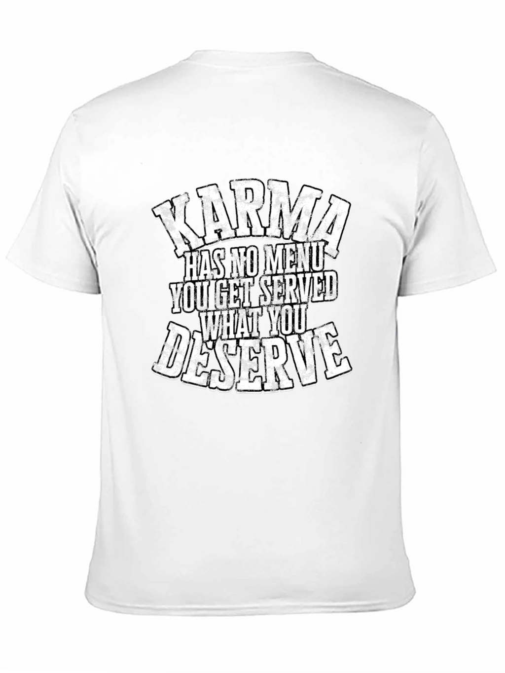 Karma Quote Graphic Tee - Black