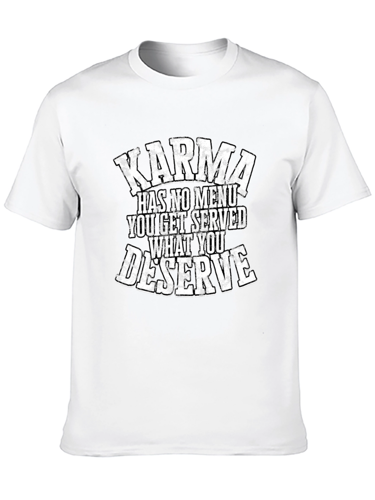 Karma Quote Graphic Tee - Black