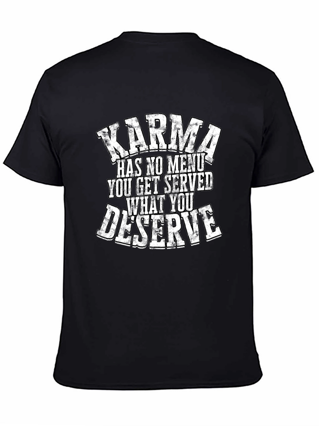Karma Quote Graphic Tee - Black