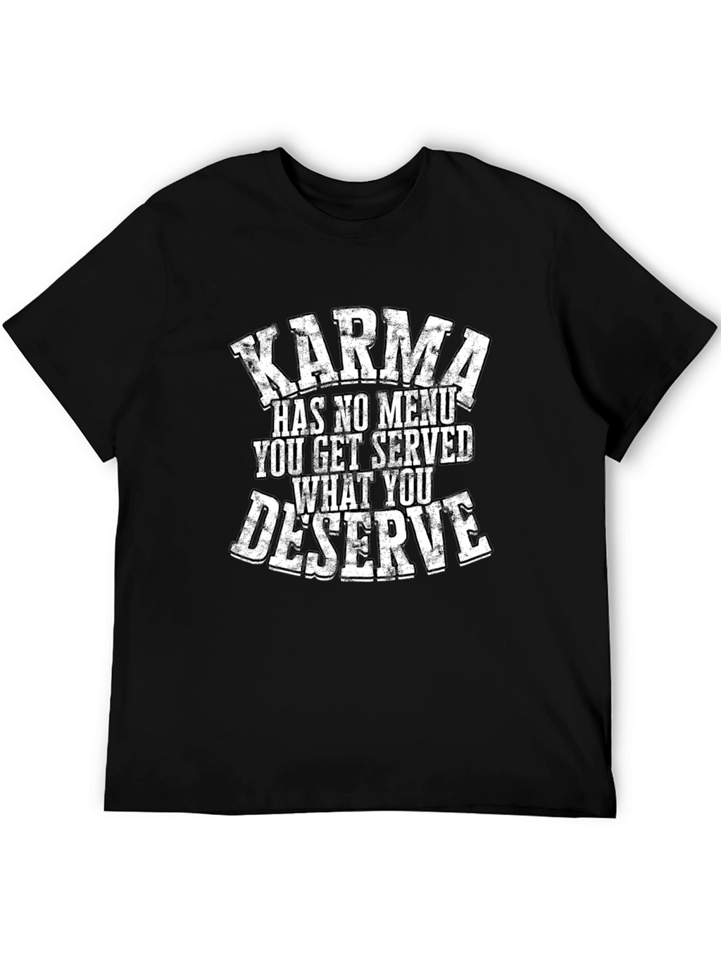 Karma Quote Graphic Tee - Black