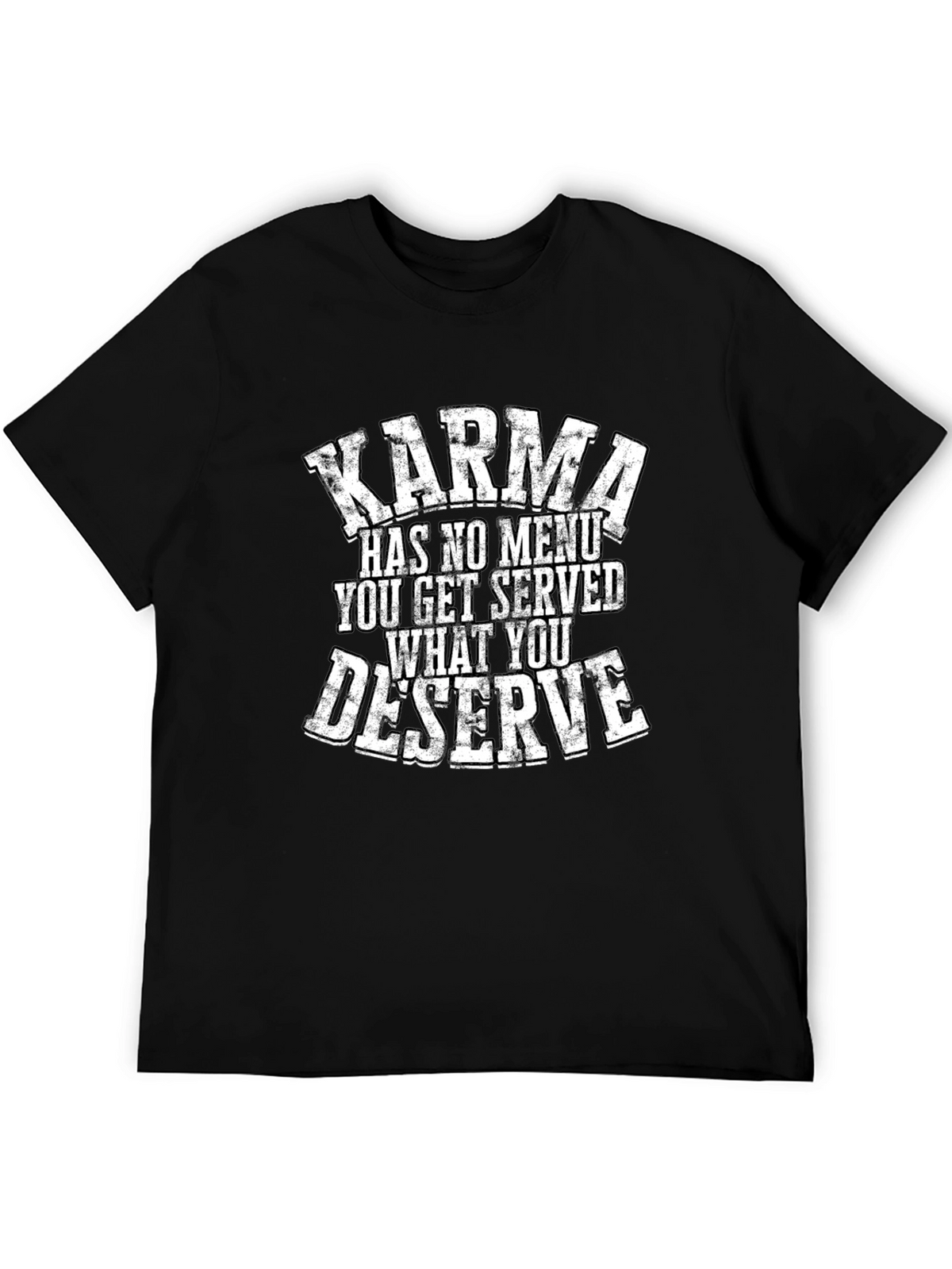 Karma Quote Graphic Tee - Black