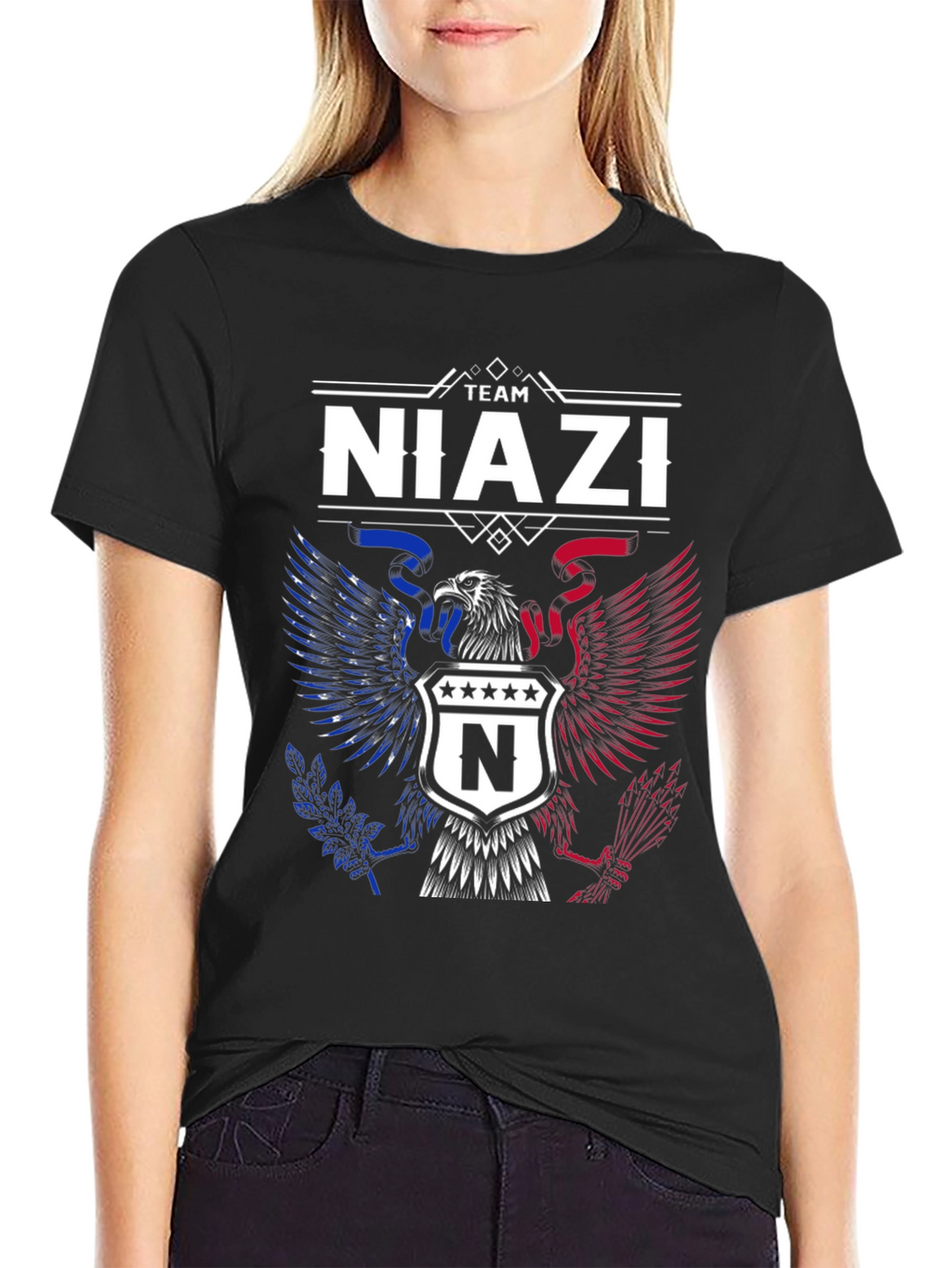 Team Niazi Eagle Crest Graphic T-Shirt