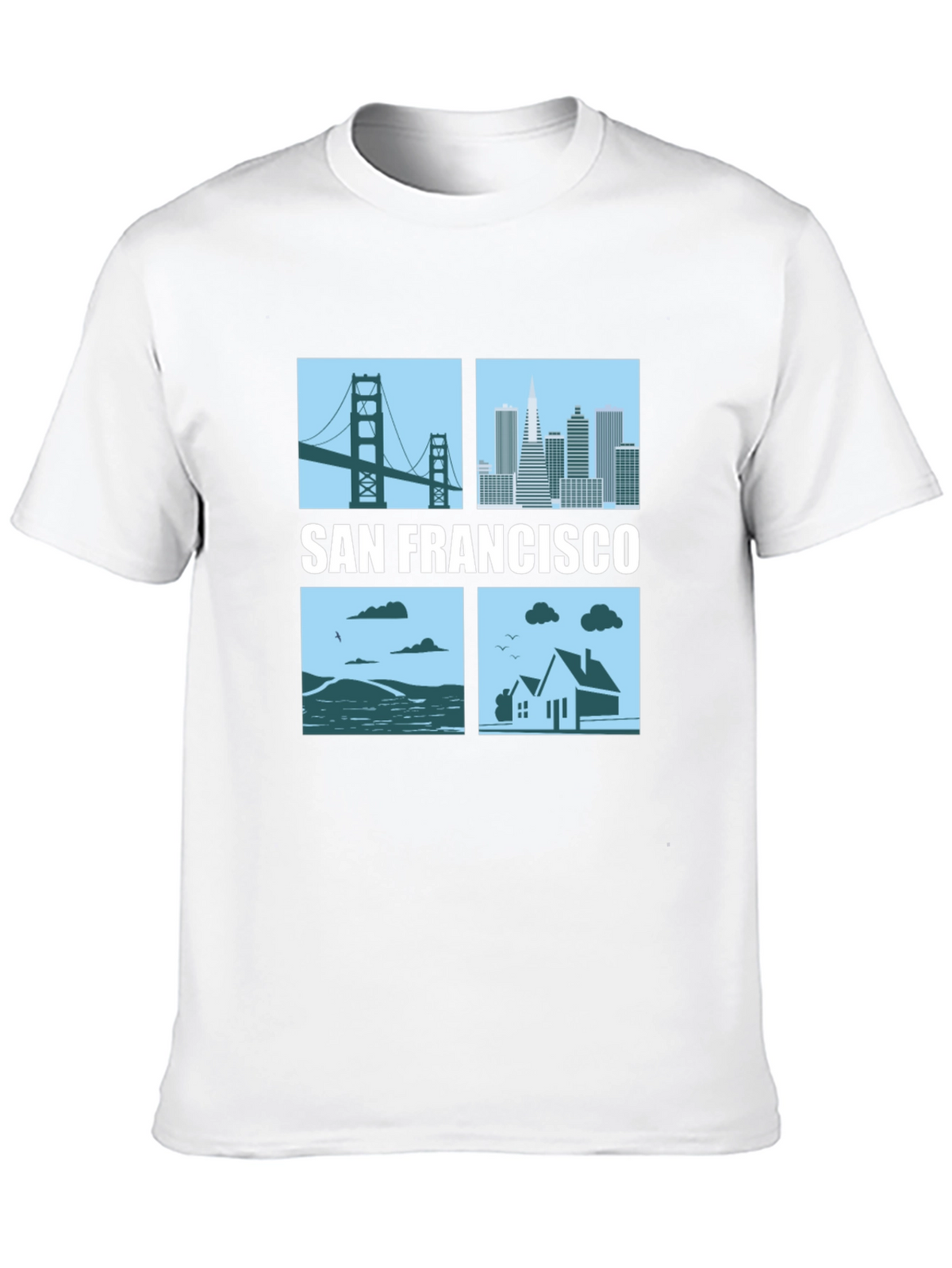 San Francisco Cityscape Graphic T-Shirt
