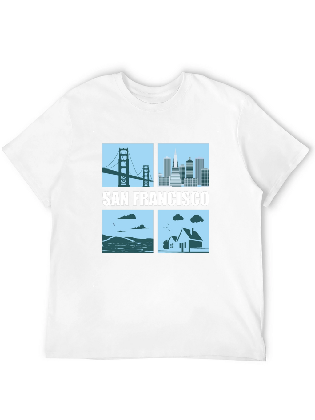 San Francisco Cityscape Graphic T-Shirt