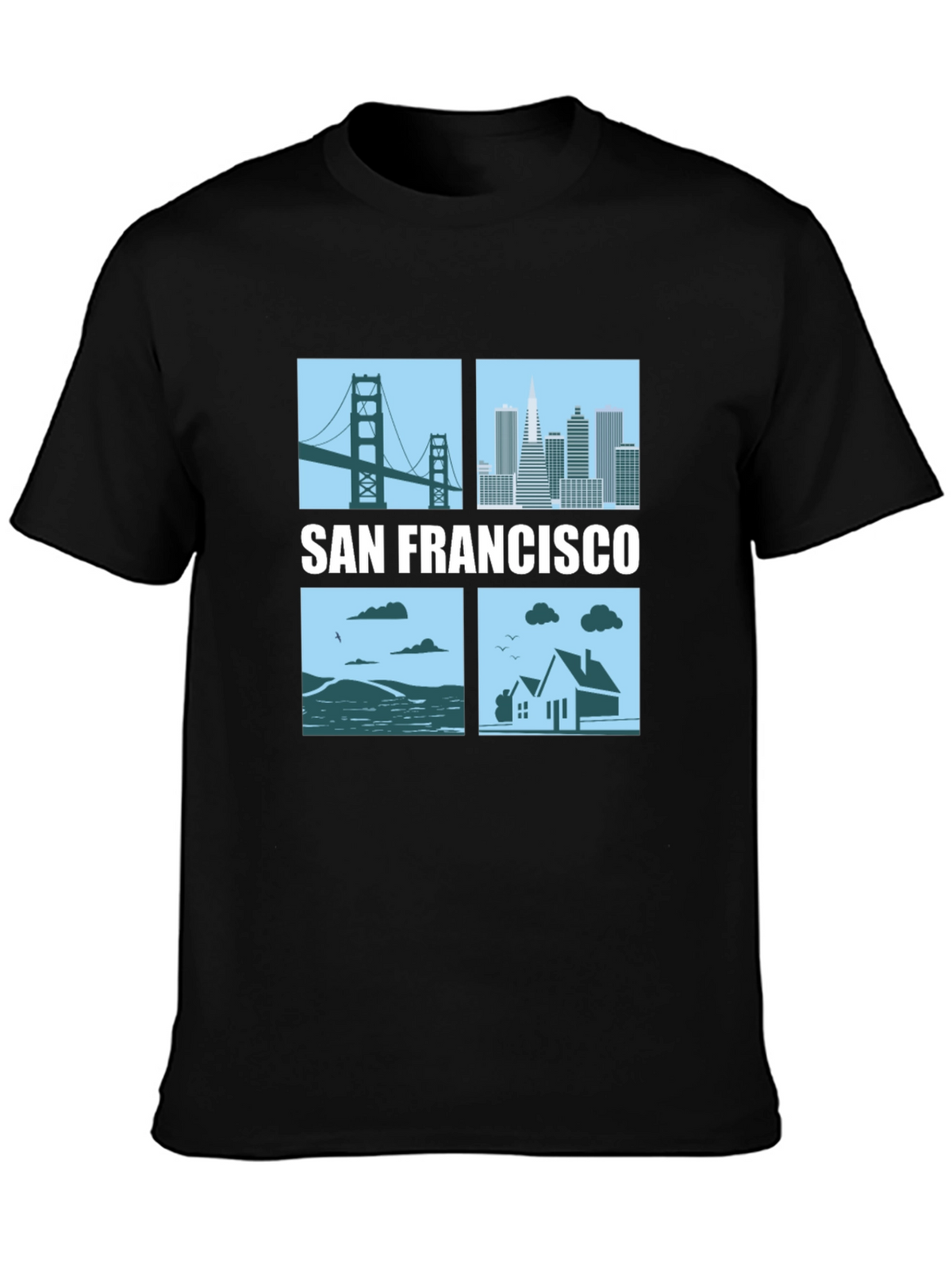 San Francisco Cityscape Graphic T-Shirt
