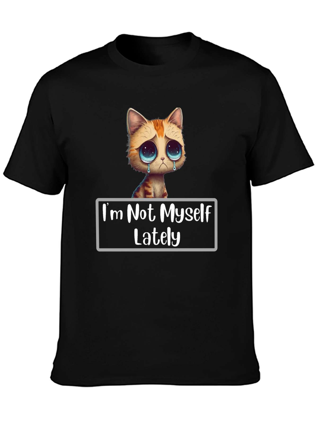 Sad Cat T-Shirt - Im Not Myself Lately