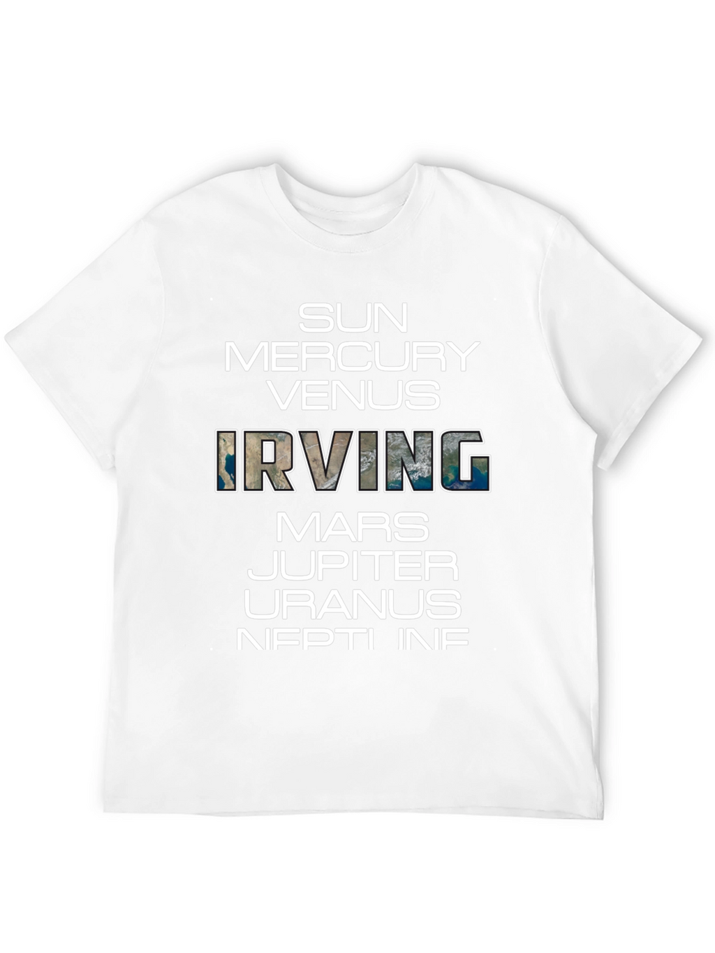 Planets & Irving Graphic Black T-Shirt