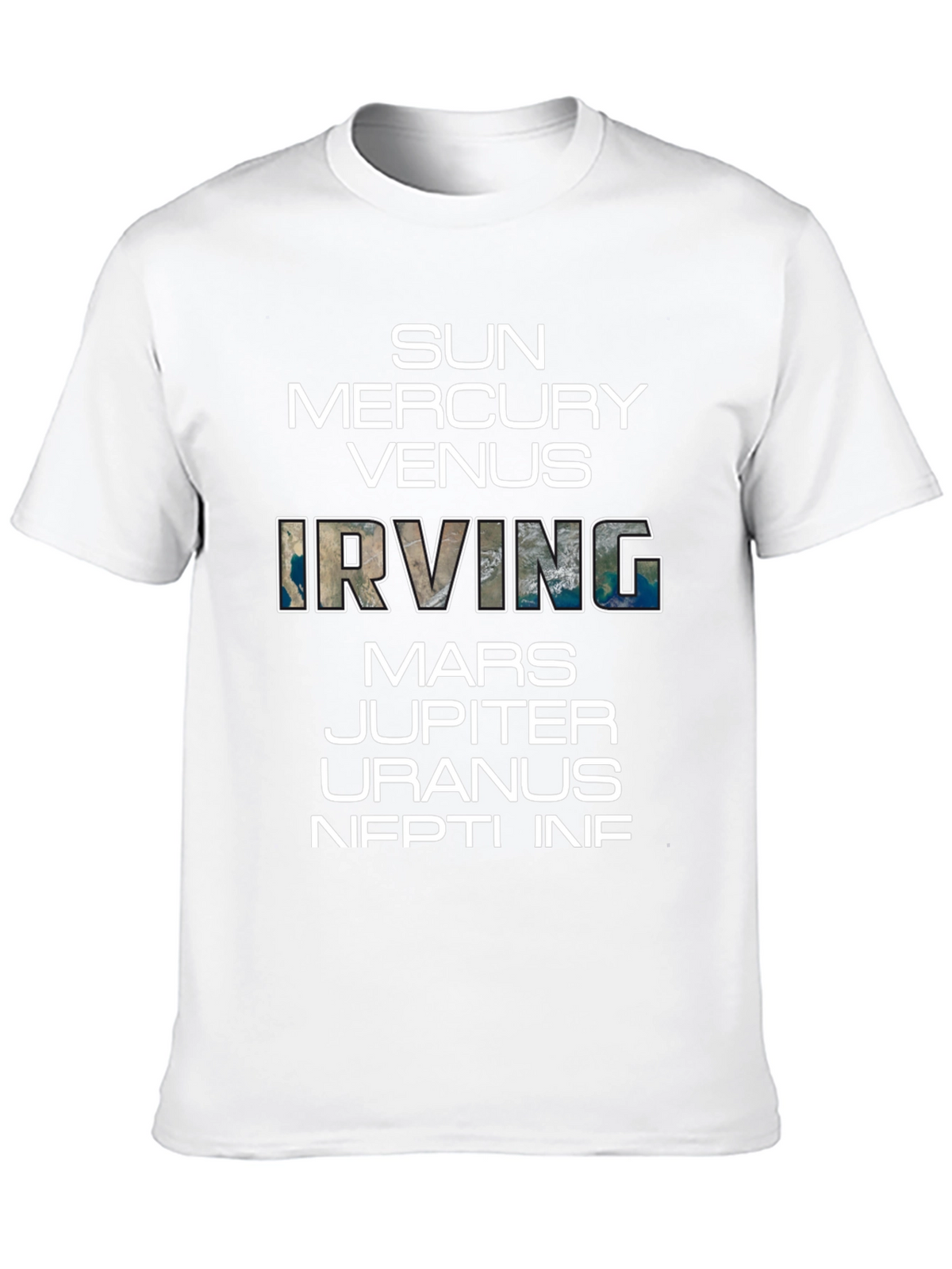 Planets & Irving Graphic Black T-Shirt