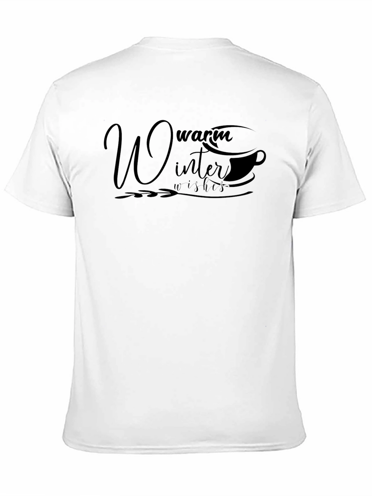 Warm Winter Wishes Black Graphic Tee