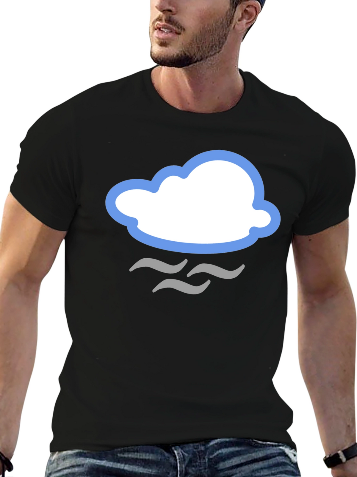 Cloud Graphic T-Shirt - Stylish Weather Tee
