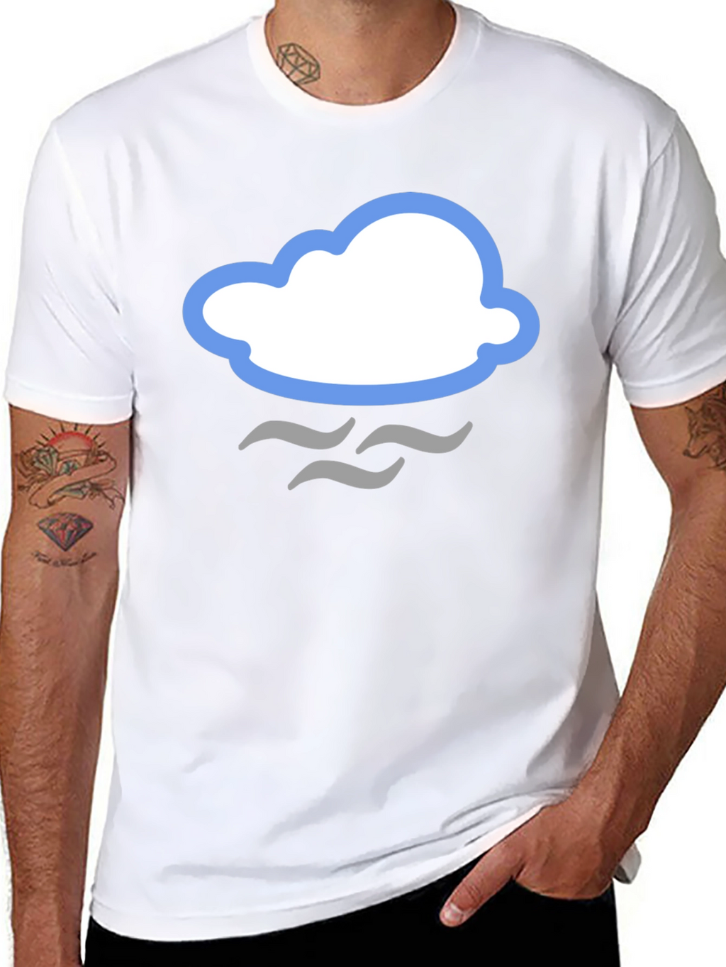 Cloud Graphic T-Shirt - Stylish Weather Tee