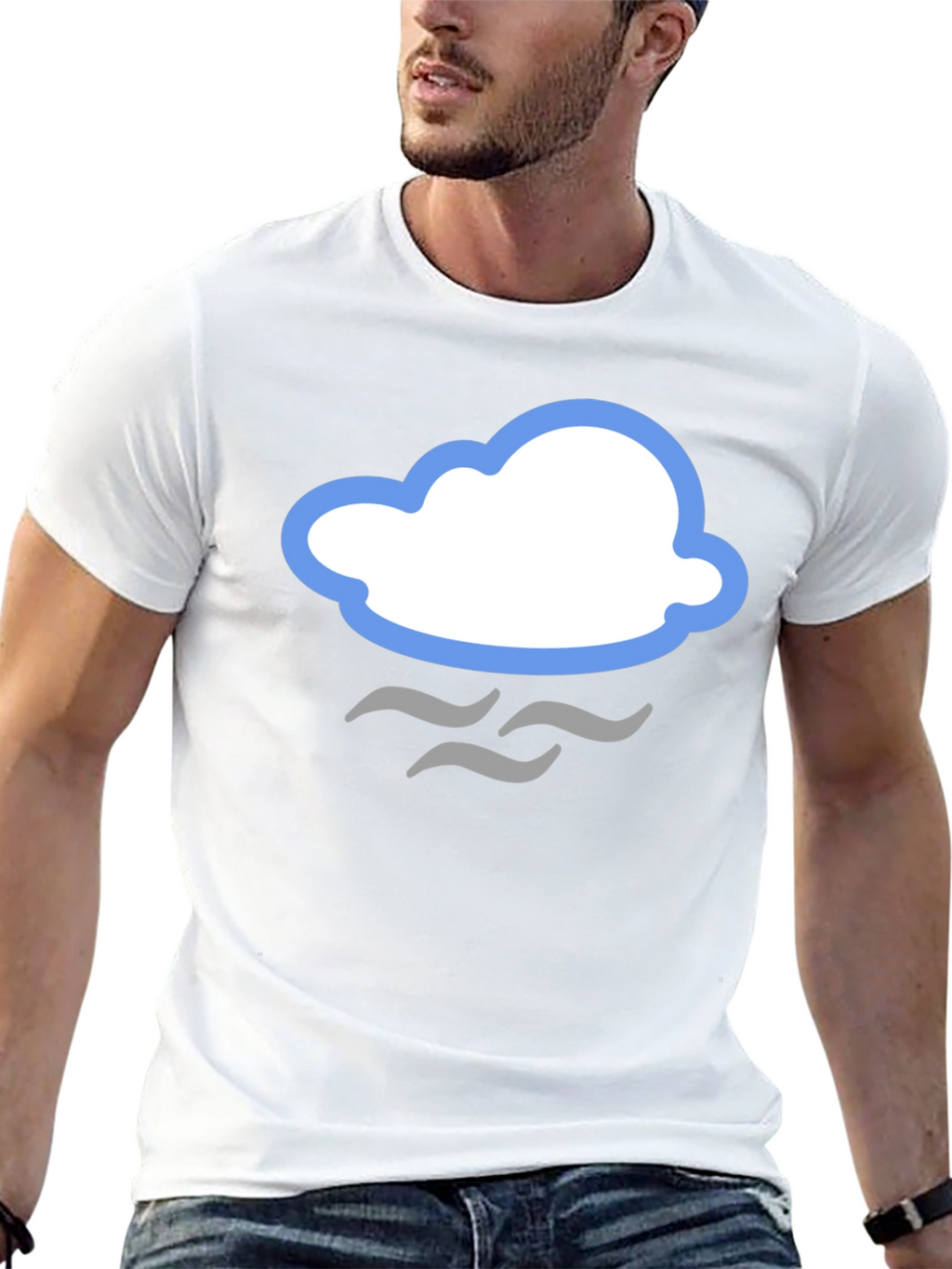 Cloud Graphic T-Shirt - Stylish Weather Tee