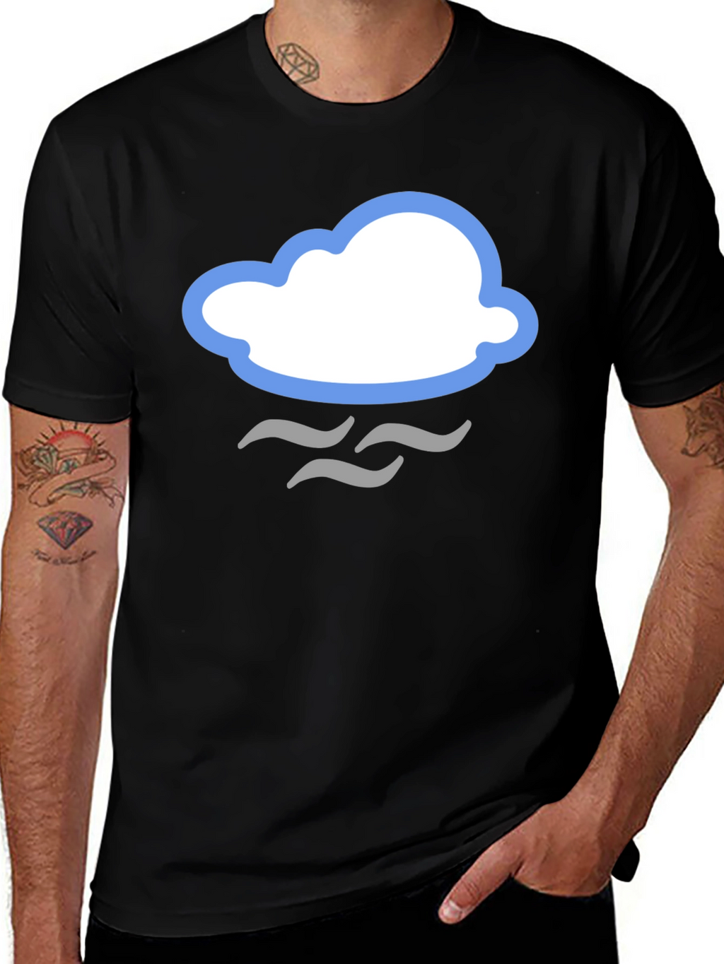 Cloud Graphic T-Shirt - Stylish Weather Tee